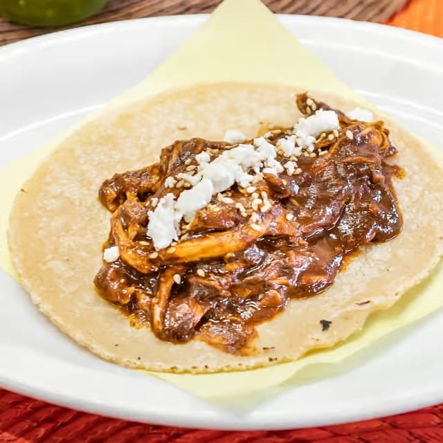 Taco Kit - Chicken In Mole Poblano.
