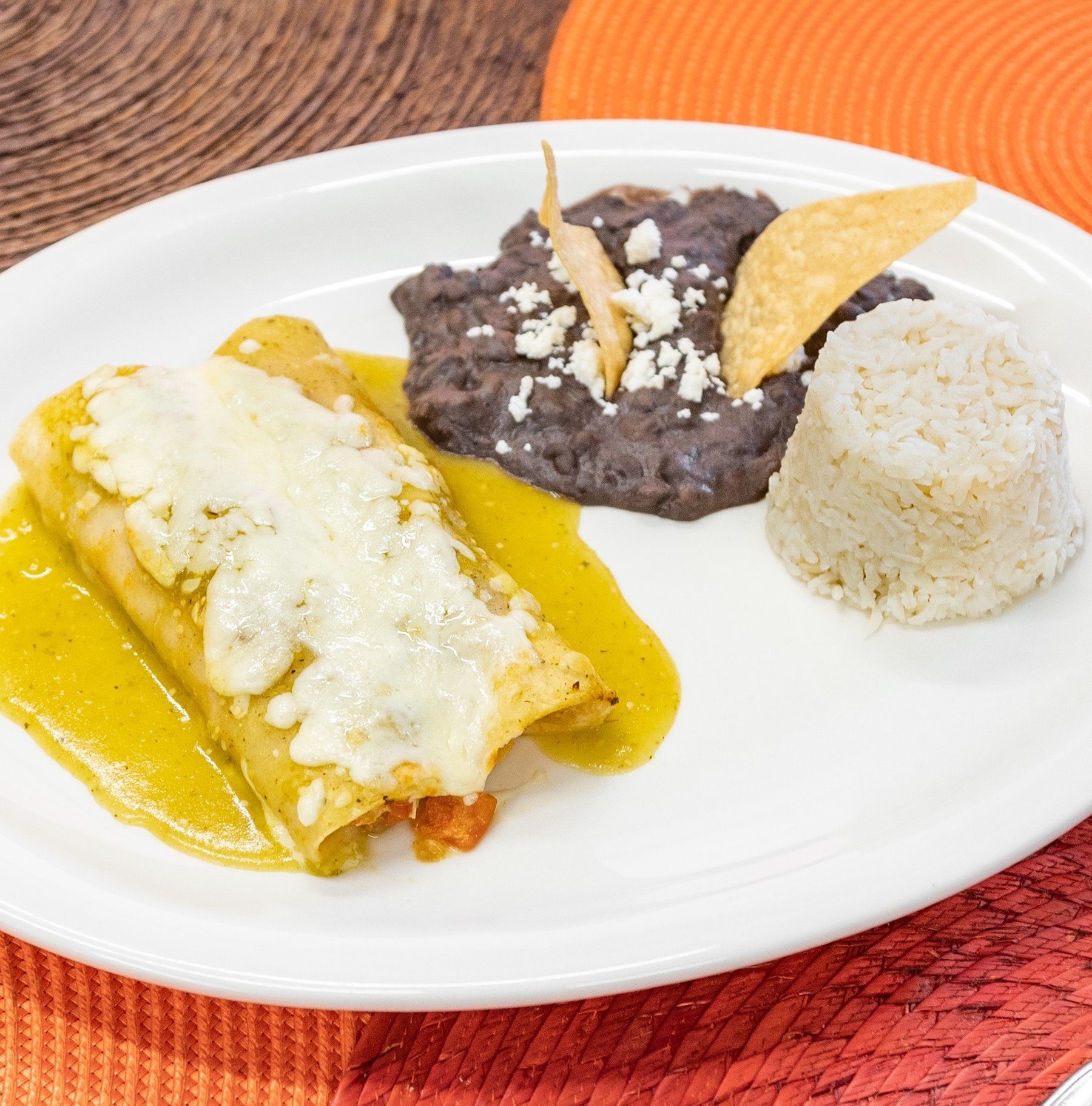 Enchiladas Verdes.